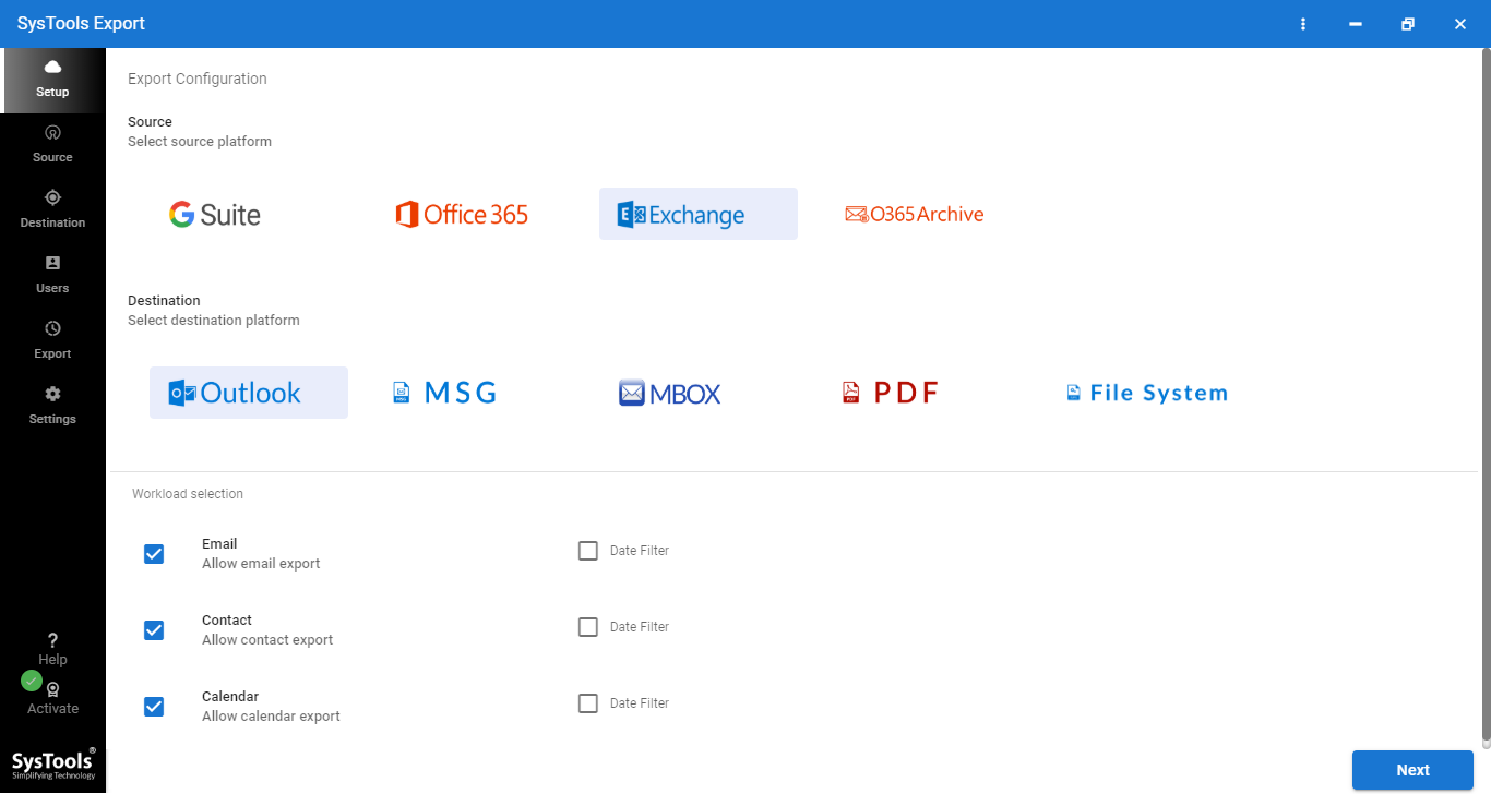 Export PST from Exchange Server