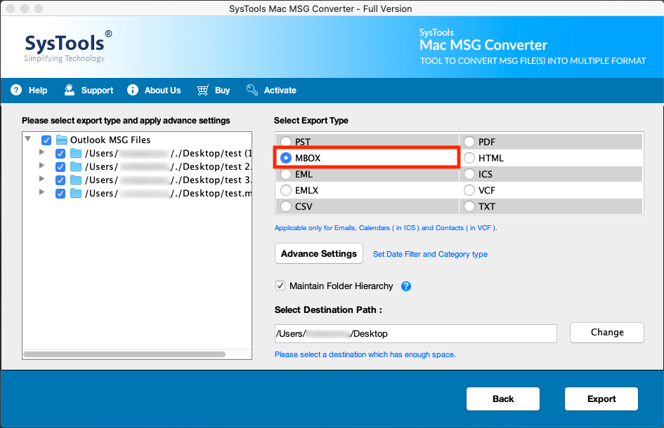 Install MSG to MBOX