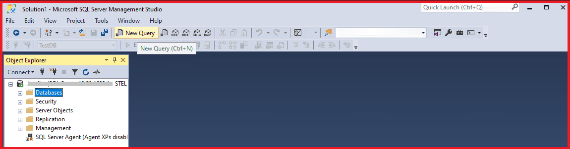run new query