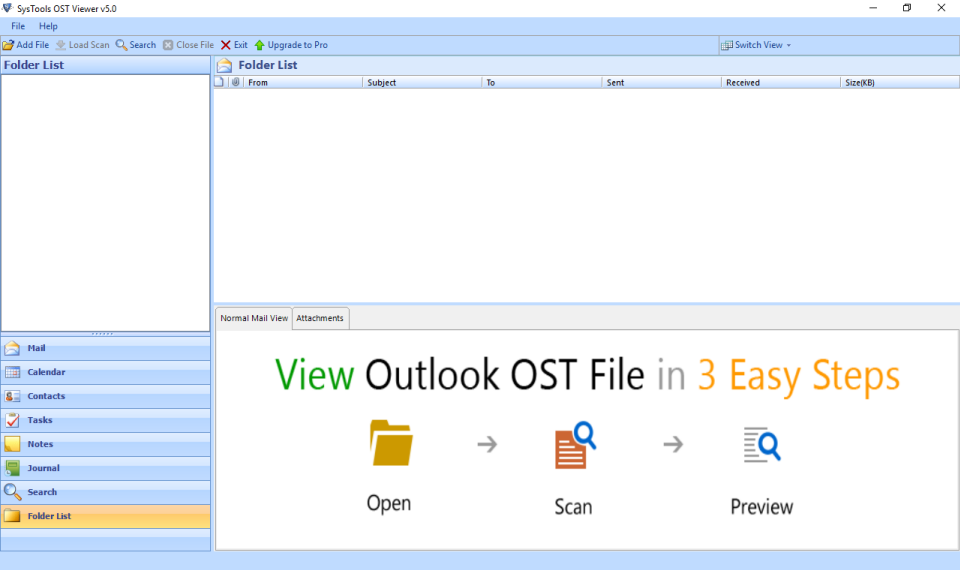 run ost file reader tool