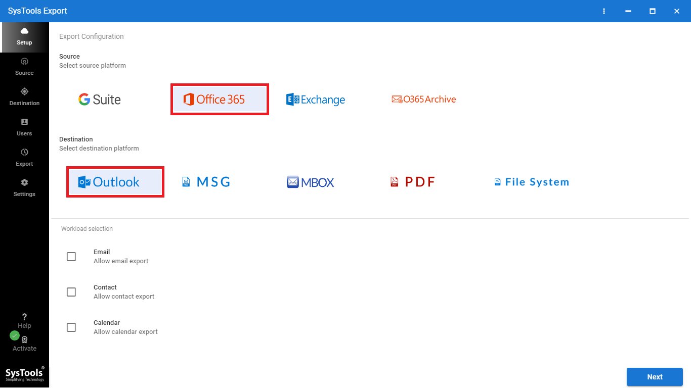 office 365 export tool