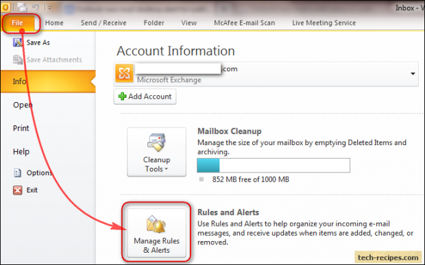 Create and Manage Rules in Outlook
