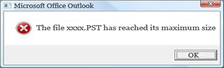 Outlook Data File Has Reached The Maximum Size