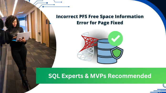incorrect PFS free space information error solved
