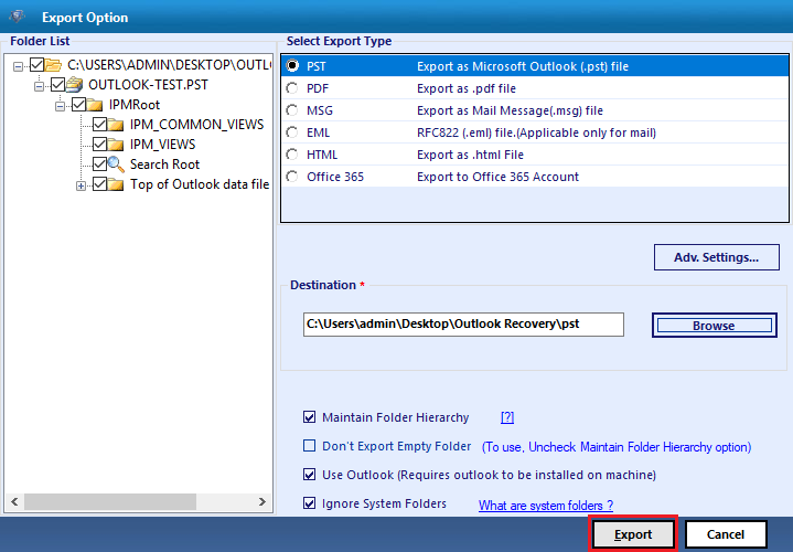 outlook pst repair tool