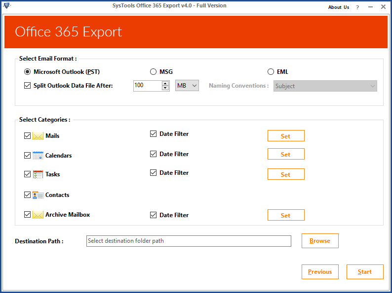 export Office 365 postbus naar PST without outlook