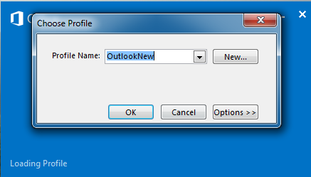 recreate Outlook profile