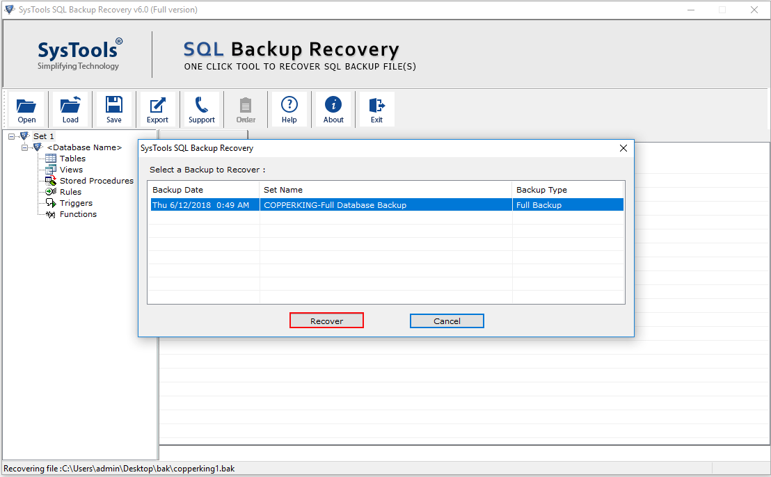 Réparer Le Fichier Sauvegarde SQL Corrompu