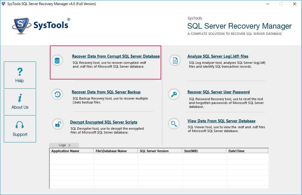 Recover SQL DB Files