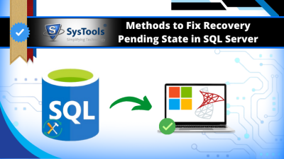 recovery pending state in SQL server