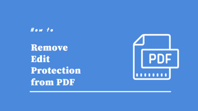 remove edit protection from pdf