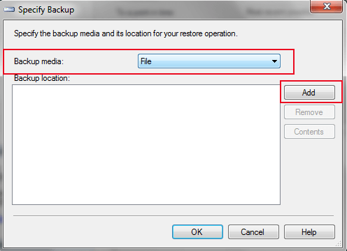 Restore SQL Server Database