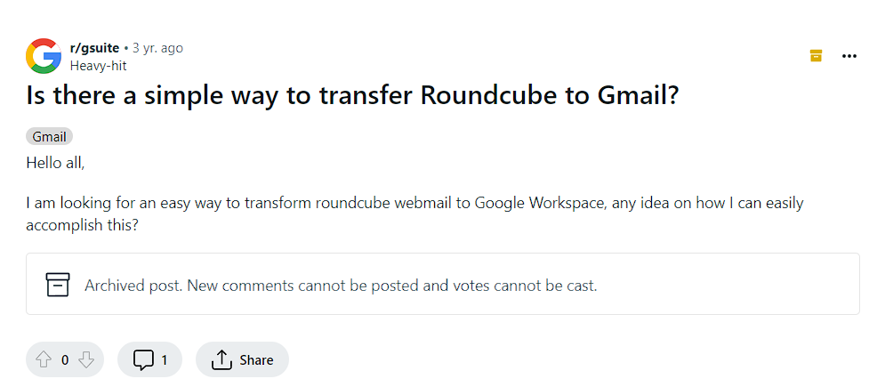 export roundcube to Gmail