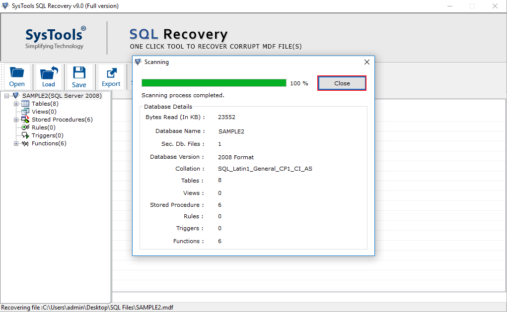 SQL error correction
