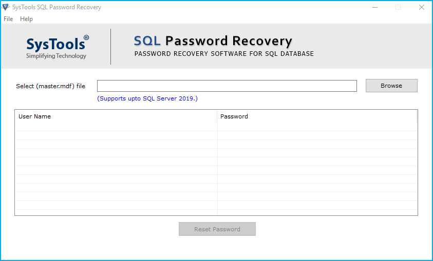 sql sa password recovery tool
