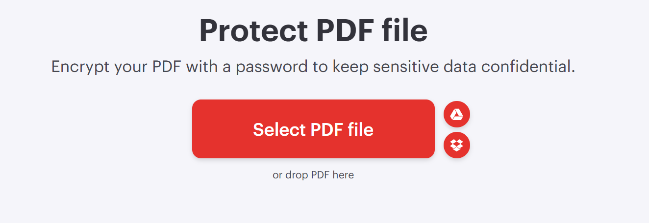 select pdf files using drap or drop option