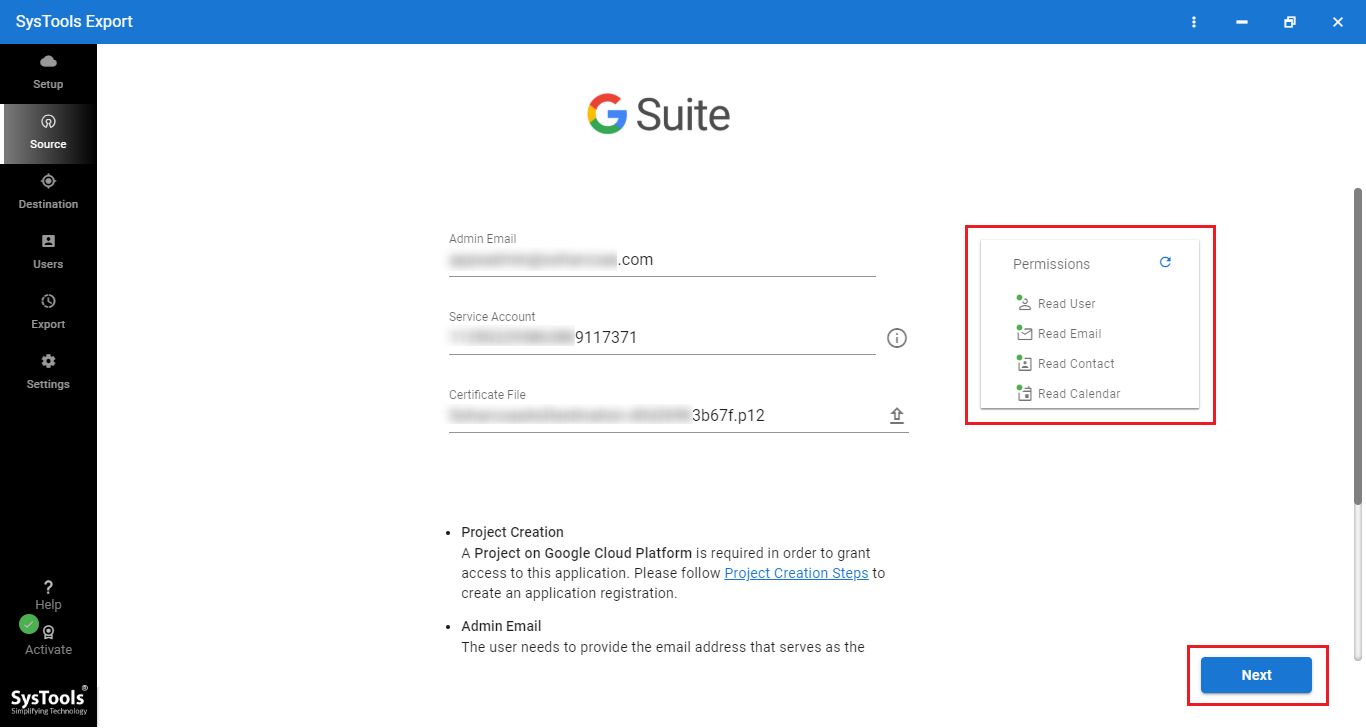 provide details to Validate the Source in this Google Takeout Alternative