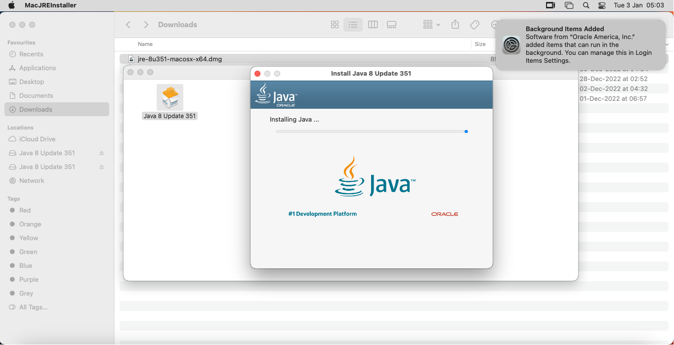 JDK 8 Update 241.pkg install