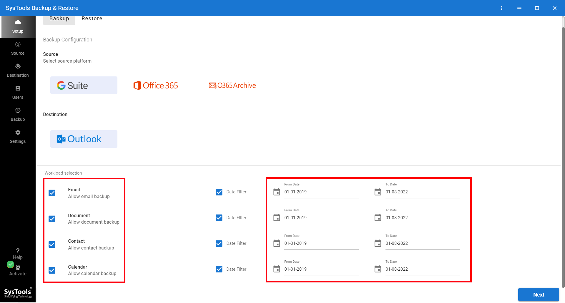 selective data migration