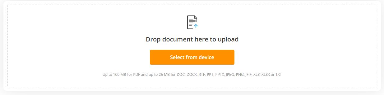 upload txt file in documents