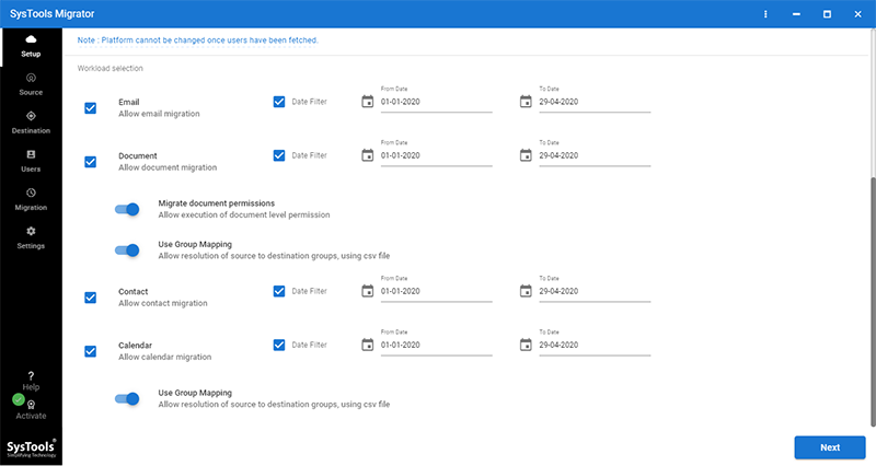 Prefrences for Cloud Migration Services