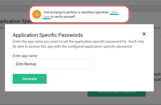 copy app password