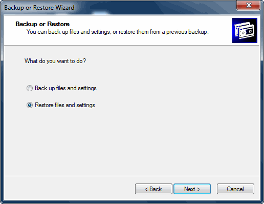 Restore BKF Files