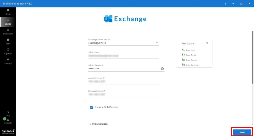 Authenticate Exchange Server