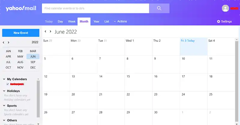 Import Outlook Calendar ICS to Yahoo Mail