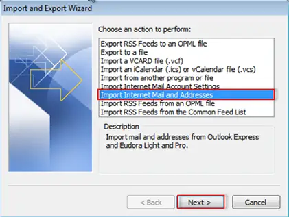 import outlook express to outlook 2010