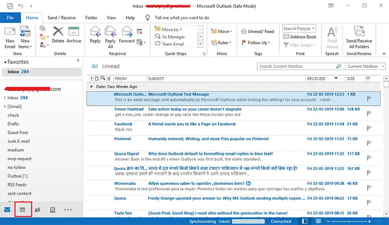 start Outlook to convert PST to ICS