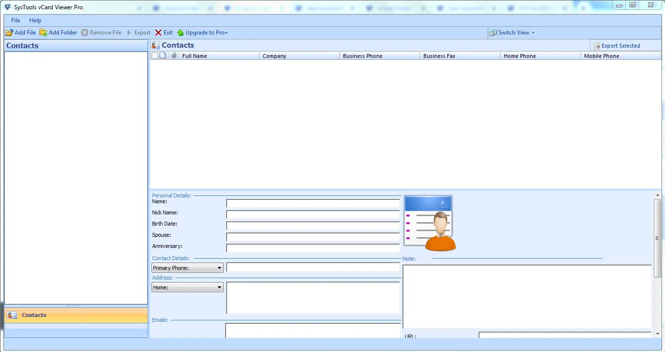 download VCF to CSV converter