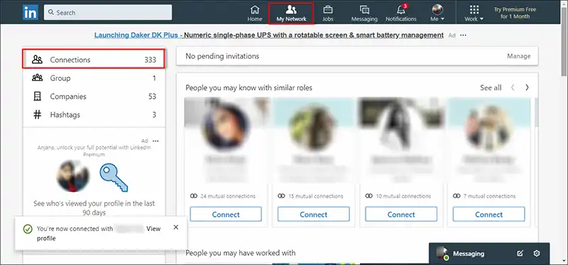 connect linkedin to mailchimp