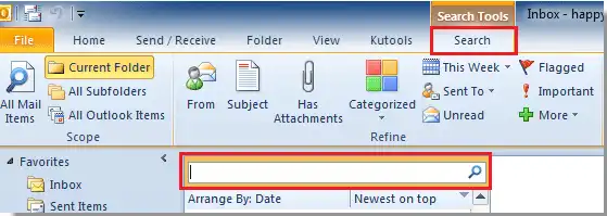 Search for All Emails from One Person in Outlook 2016 Manually