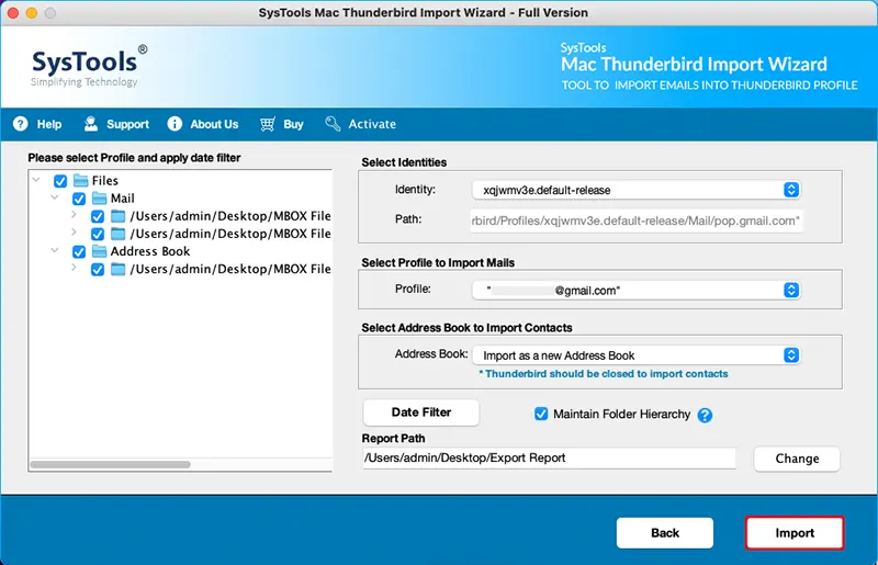 import eml files