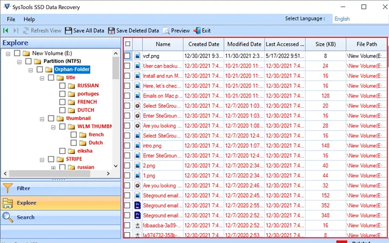 recover permanently deleted files from SSD