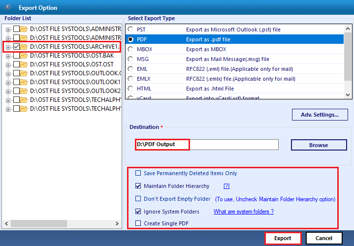 OST to PDF Converter