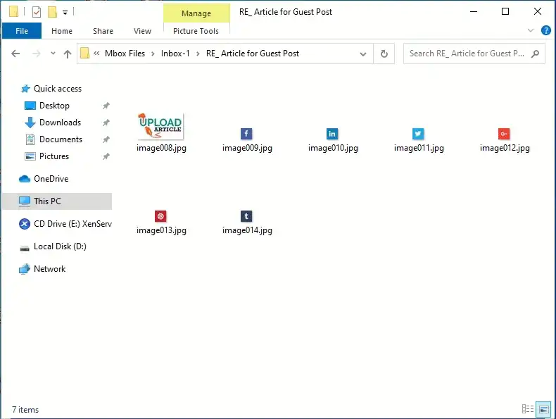 view extracted thunderbird attachments