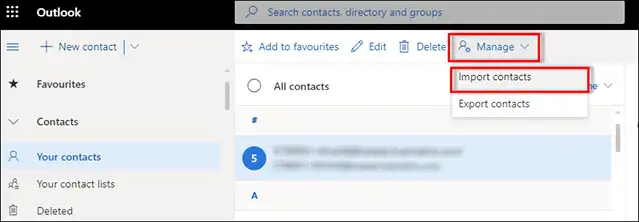 import linkedin contacts to office 365