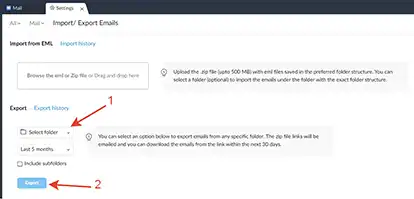 Export Zoho Mail Folders to Outlook