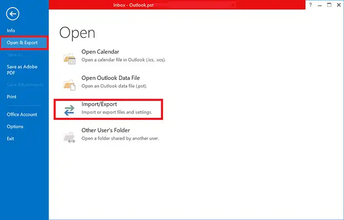 Export Zoho Mail to Outlook 2016