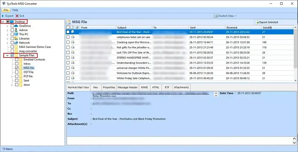 Browse MSG Files