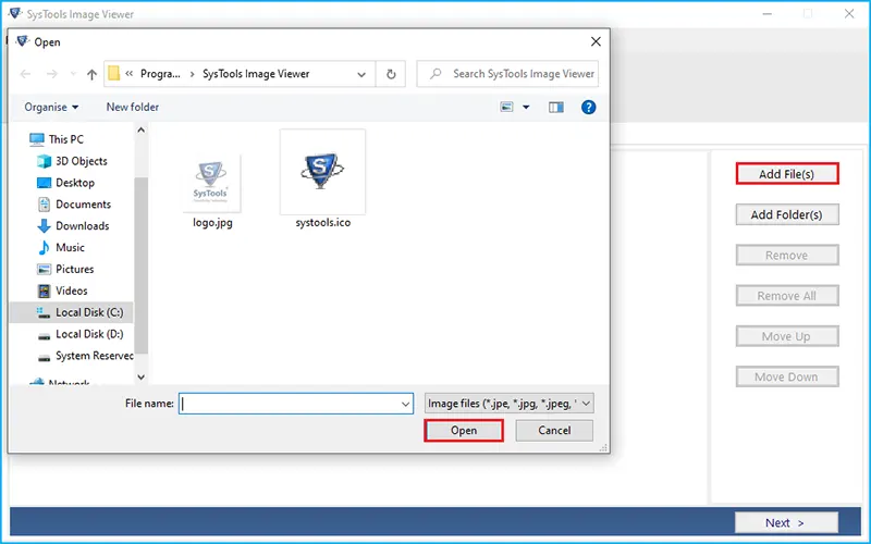 Add Image Files