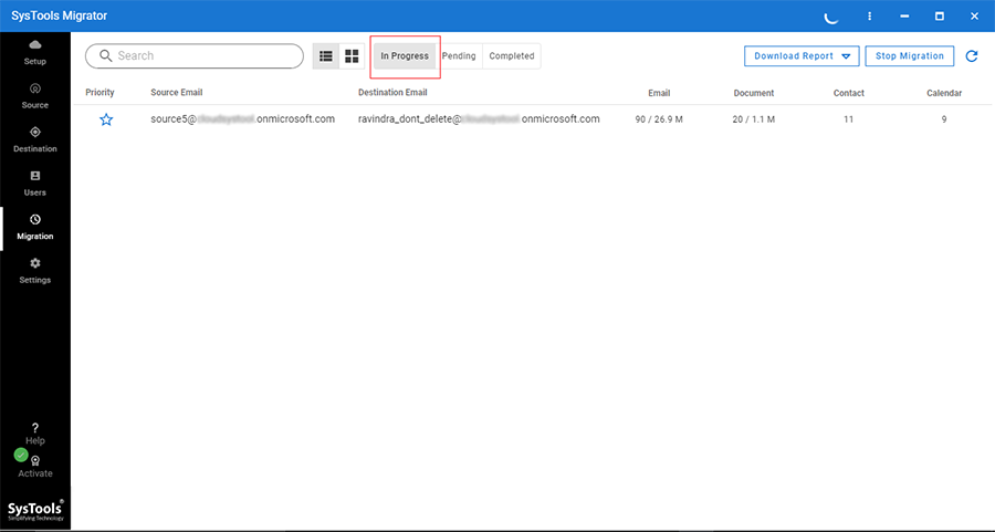 Start Migration