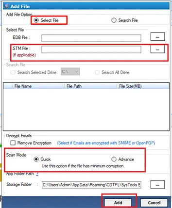 load stm file