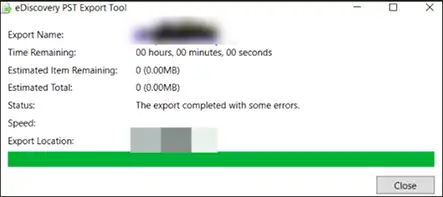 export error