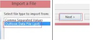 Outlook Data file (.pst)