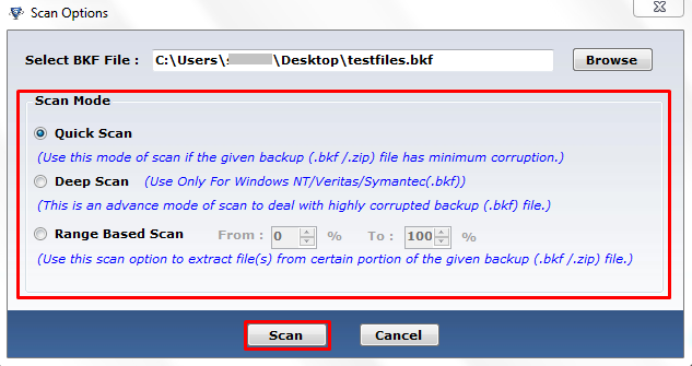 preview files from bkf