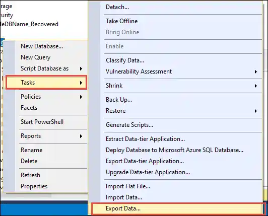 extract sql data to csv