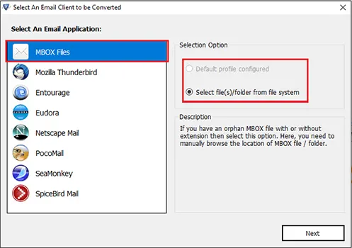 click export